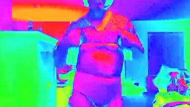 Tranny LisaB. takes her clothes off slowly. - 6 image