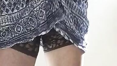 Sarah cd cums in short dress - 13 image