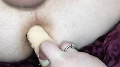 Kim Takes Toy while Playing with herself