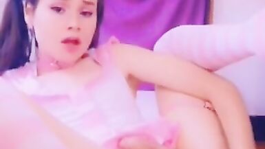 Cute Transgirl Playing with Toys - 14 image