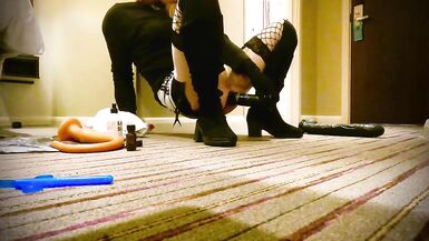 Me taking a large dildo in my destroyed ass - 11 image