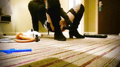 Me taking a large dildo in my destroyed ass - 12 image