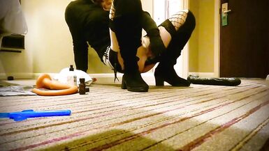 Me taking a large dildo in my destroyed ass