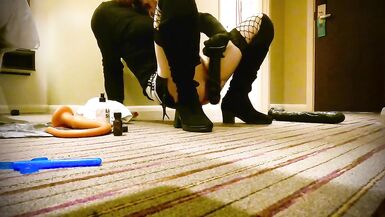 Me taking a large dildo in my destroyed ass - 15 image