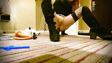 Me taking a large dildo in my destroyed ass - 7 image