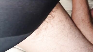 Crossdressing in wife's bodysuit - 2 image