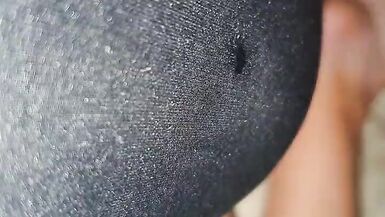 Crossdressing in wife's bodysuit - 8 image