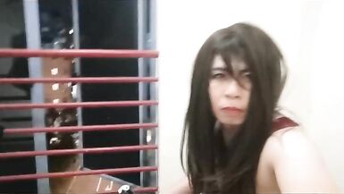 Asian sissy outdoor masturbates almost got caught - 6 image