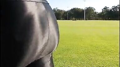 Public Handsfree Cum Ultra Shiny Leohex Leggings & Garter - 15 image