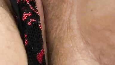 Chubby Trans Boy Torturing his Clit - 4 image