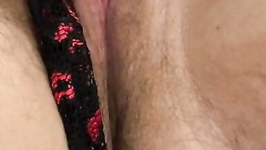 Chubby Trans Boy Torturing his Clit - 5 image