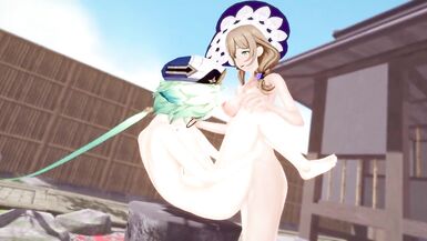 Genshin Impact - Futa MILF Lisa Fuck Sucrose - 10 image