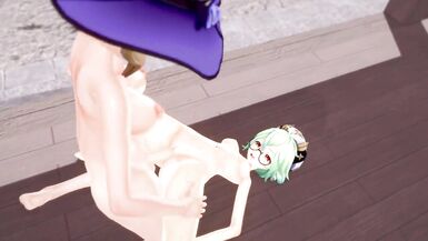 Genshin Impact - Futa MILF Lisa Fuck Sucrose - 6 image