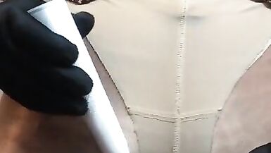 Sloan's Cock & Balls (trans, Female Mask Fetish, Crossdress, Transform, Masturbation, Pantyhose) - 15 image