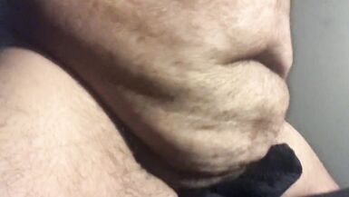 FTM Bear Chub Rides my Dildo Cum Hands Free - 5 image