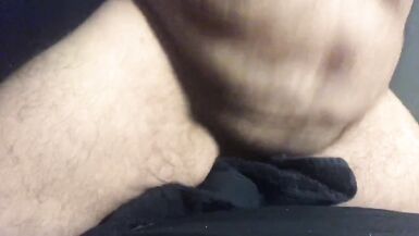 FTM Bear Chub Rides my Dildo Cum Hands Free - 6 image