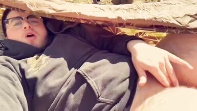 Teen Ftm Playing in Woods - 2 image