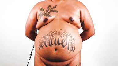 Fat Enby BOARLORD Laughs so Hard their Belly Jiggles on its Own! - 12 image