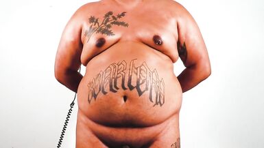 Fat Enby BOARLORD Laughs so Hard their Belly Jiggles on its Own! - 14 image