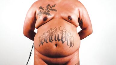 Fat Enby BOARLORD Laughs so Hard their Belly Jiggles on its Own! - 8 image