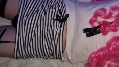 Lenja selffuck and cumshot - 1 image