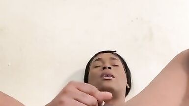 Tranny Fingering Ass while Stroking - 10 image