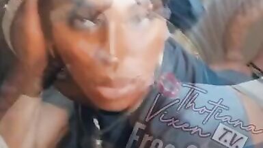 Handsum Thug Fucks Tranny ThotianaVixen - 4 image