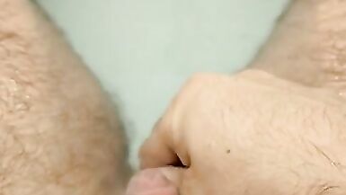 FTM little Dick Wank in the Bath and Cum - 7 image