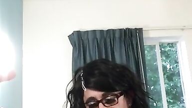 Cock Slut Sissy Sucks Dick at Cheap Motel Hungry for Cum - 11 image