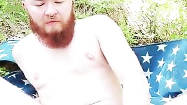 Man With Pussy Naked In The Forest - 11 image