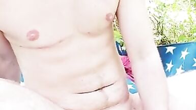 Man With Pussy Naked In The Forest - 6 image