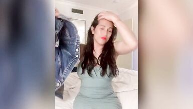 asian ladyboy sexy dance until she get naked by trans anairb - 2 image