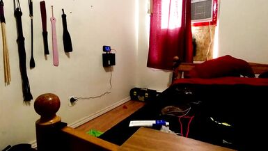 Sissy Maid Shackled to Toilet