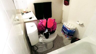 Sissy Maid Shackled to Toilet - 3 image