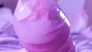 Condom Fetish - Zae Filling a Custom Size Condom with Girl Cum (Quickie) - 15 image