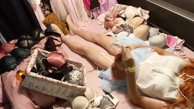 TG Girl Fuck Bra (Victoria's Secret Bombshell 32B) in White Blouse - 3 image