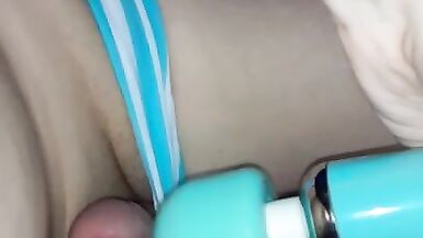 Tgirl Teases herself till she Cums - 14 image