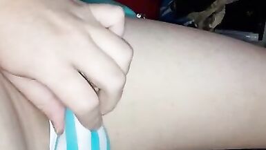 Tgirl Teases herself till she Cums - 4 image