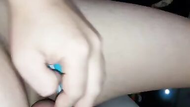 Tgirl Teases herself till she Cums - 7 image