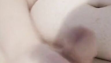 BBW Trans Girl moans as she jerks and cums PoV - 12 image