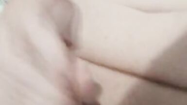 BBW Trans Girl moans as she jerks and cums PoV - 14 image