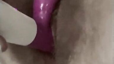 Trans man uses toy to suck and fuck his boy pussy - 11 image