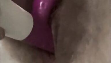 Trans man uses toy to suck and fuck his boy pussy - 15 image