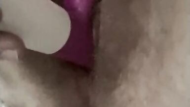 Trans man uses toy to suck and fuck his boy pussy - 8 image