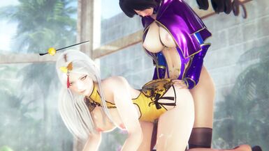 GENSHIN IMPACT Mona, Amber, Ninggung Sex Compilation (3D PORN) - 8 image