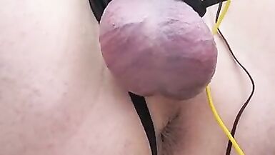 Chastity estim cum for cute sissy - 3 image