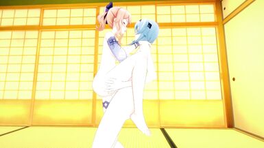 Genshin Impact: FUTA EULA x JEAN (3D Hentai) - 13 image