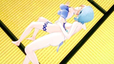 Genshin Impact: FUTA EULA x JEAN (3D Hentai) - 4 image