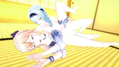 Genshin Impact: FUTA EULA x JEAN (3D Hentai) - 5 image