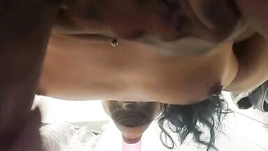 Sissy Tranny Solo while Sucking Dildo - 15 image